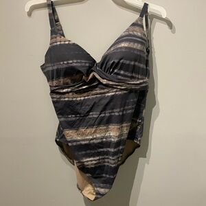 Striped One Piece Swimsuit (Leilani)